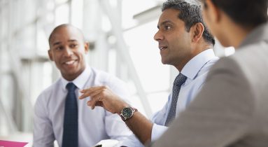 Businessmen in meeting